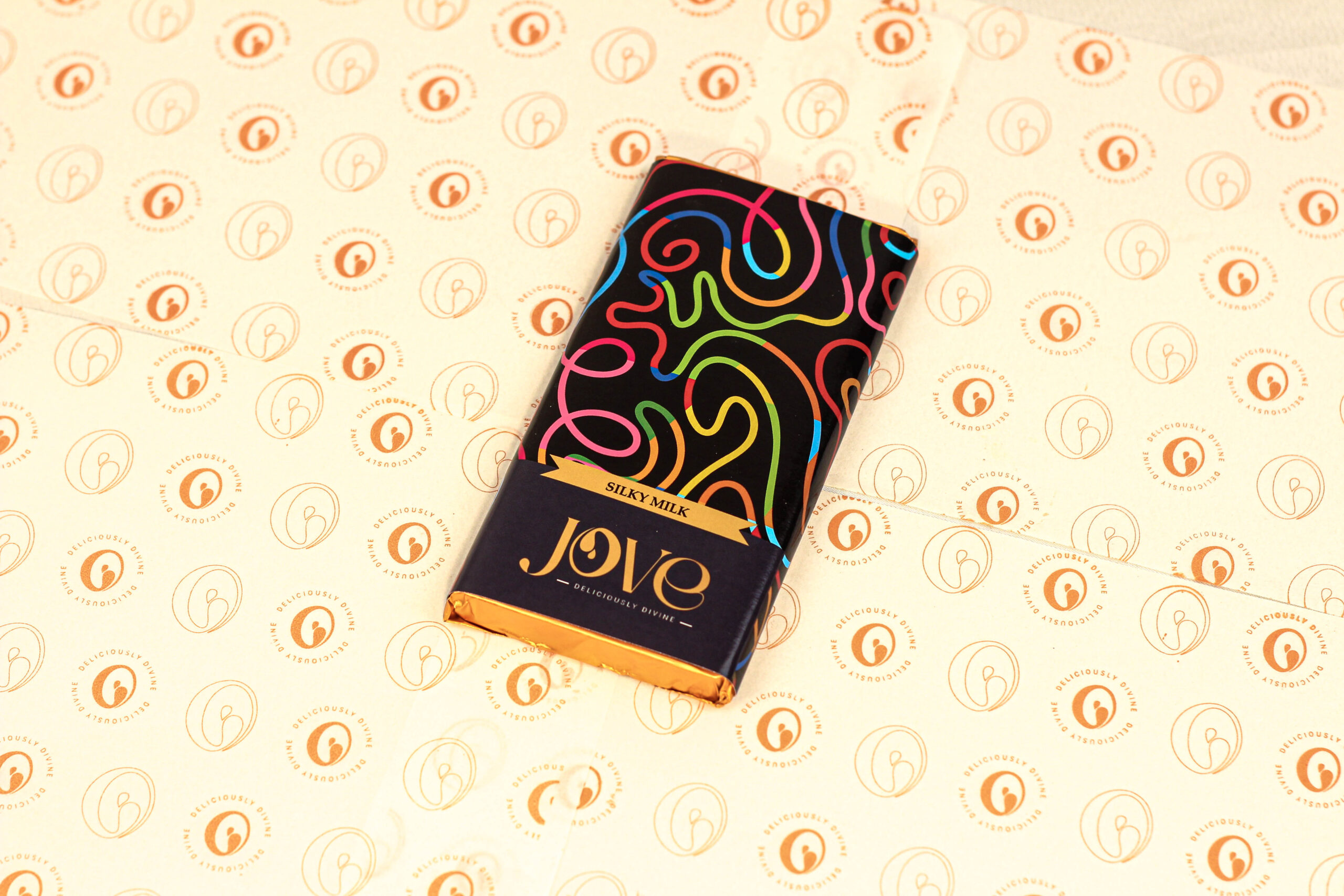 Chocolate Bar 90 GM gift box packaging - Jove artisan chocolates