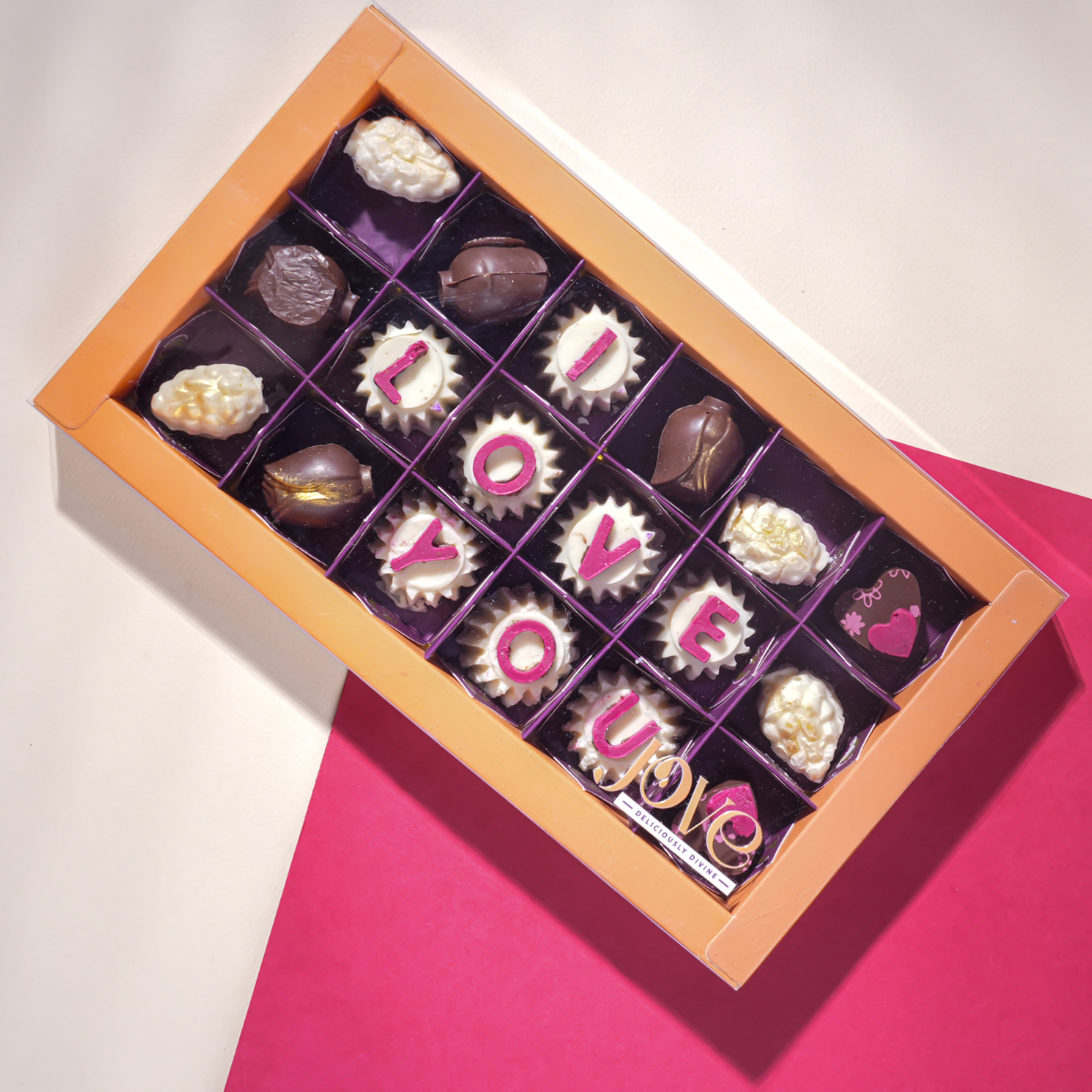 Chocolate Slate I Love You gift box packaging - Jove artisan chocolates