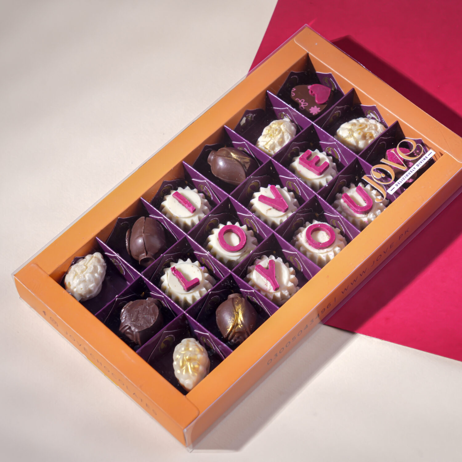 Chocolate Slate I Love You - handcrafted valentine by Jove, Islamabad & Rawalpindi delivery