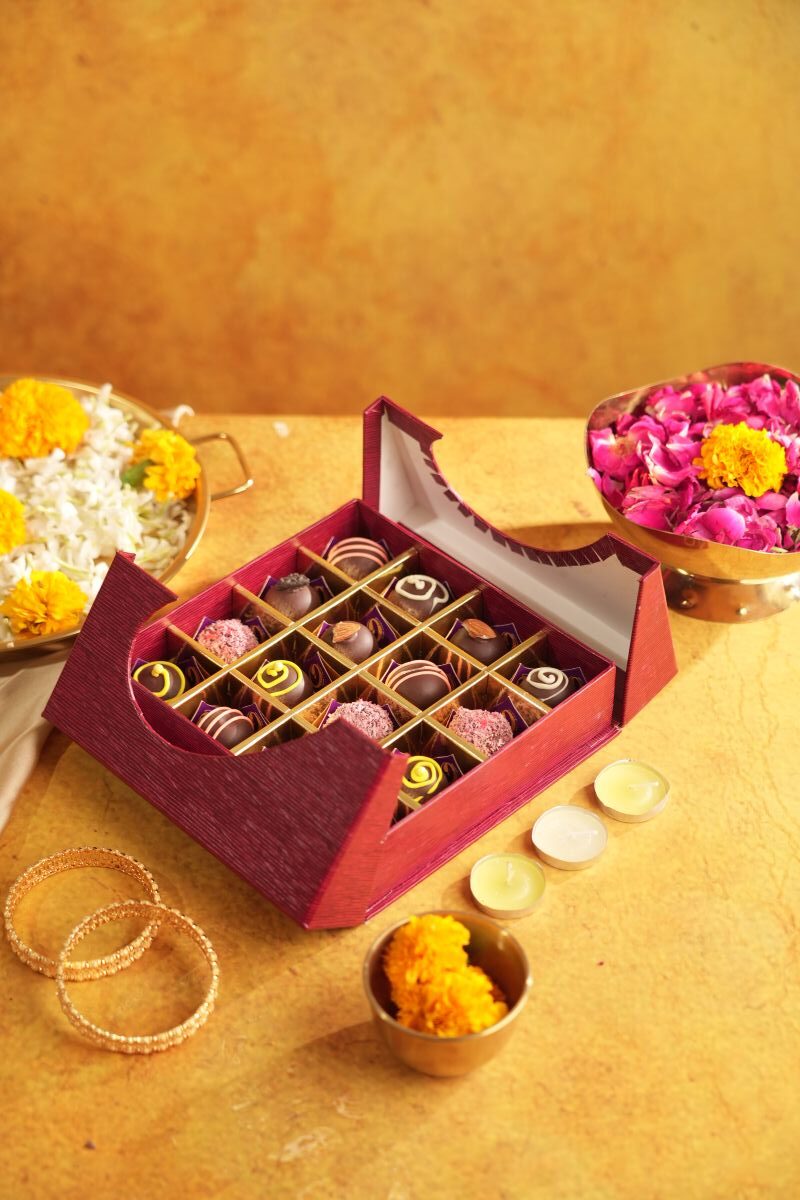 Wedding Heart Shaped Truffle Chocolate Box gift box packaging - Jove artisan chocolates