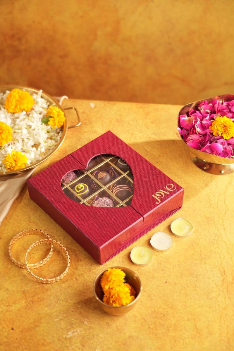 Wedding Heart Shaped Truffle Chocolate Box - handcrafted wedding & anniversary by Jove, Islamabad & Rawalpindi delivery