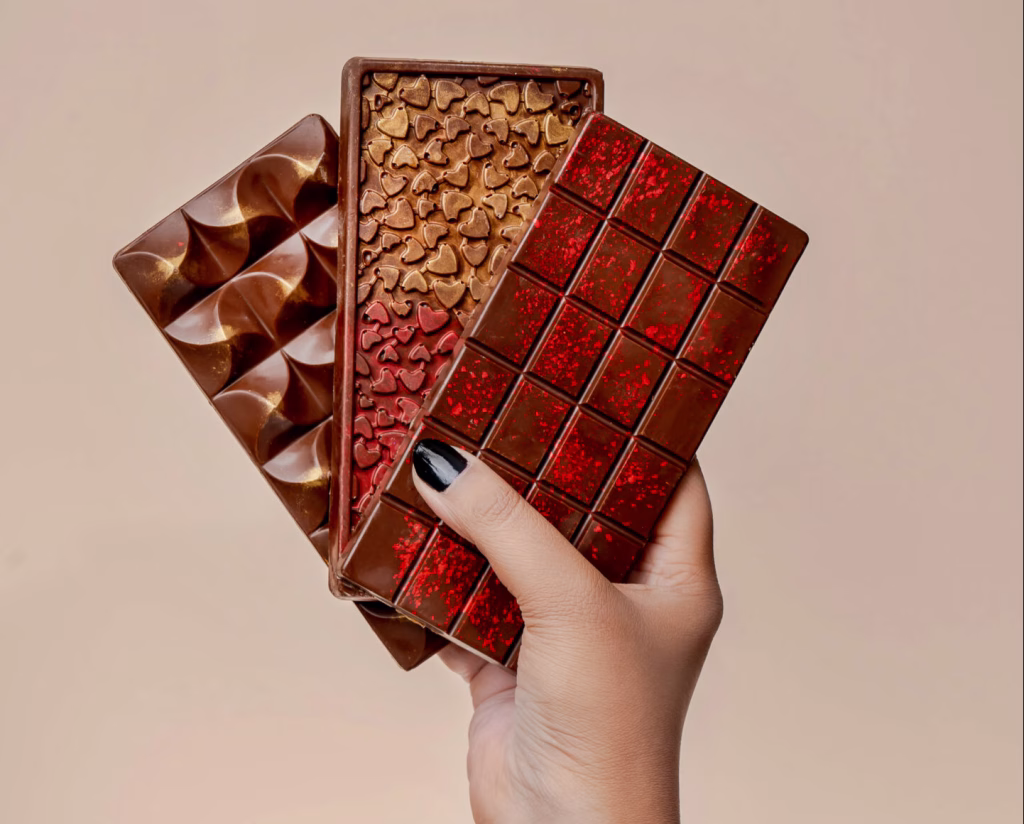 Birthday Chocolate Bar 90 GM (Pack of 3) gift box packaging - Jove artisan chocolates