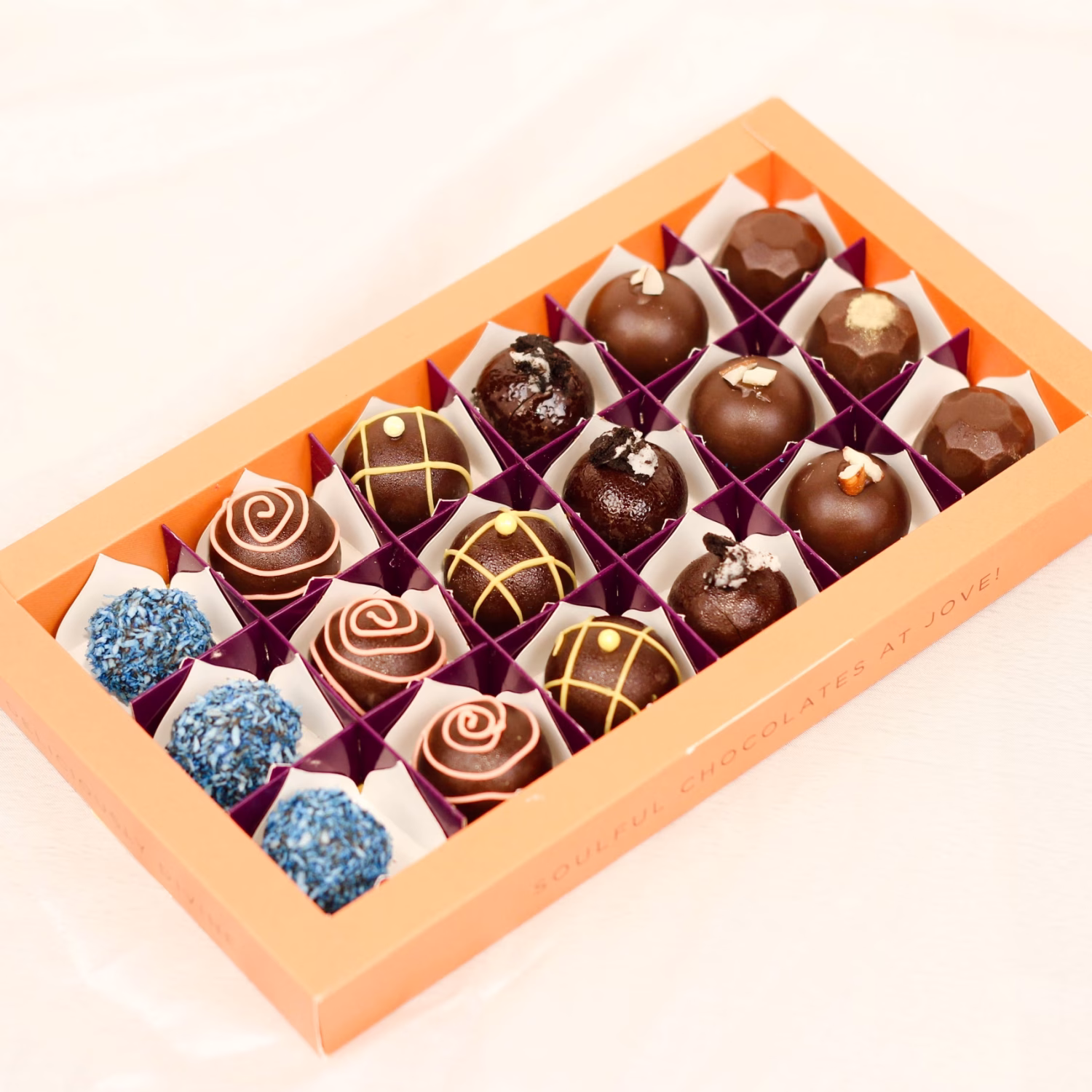 Truffle Assorted Flavor Chocolate Box of 18 - handcrafted truffle assorted flavor by Jove, Islamabad & Rawalpindi delivery