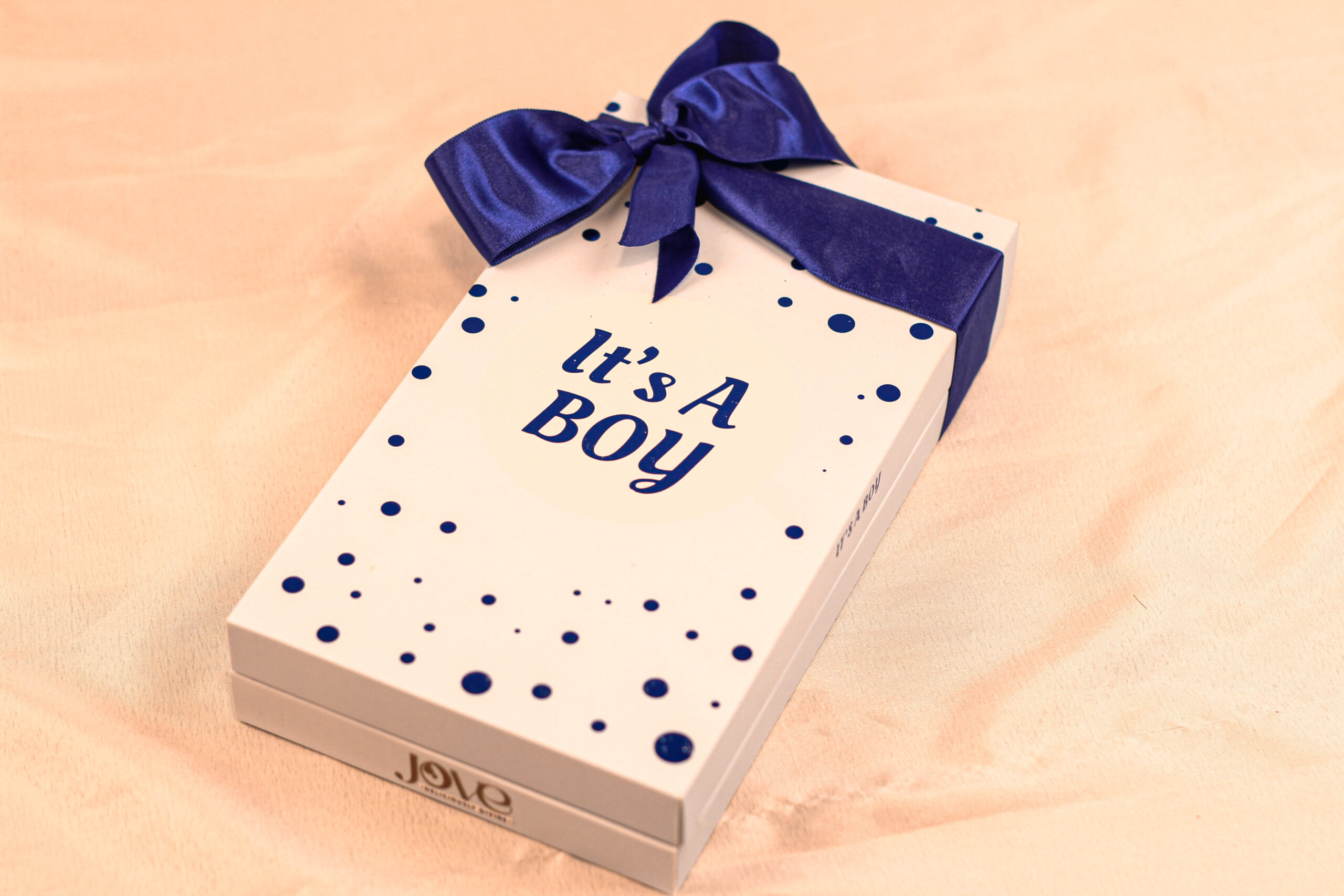 Baby Announcement Truffle Box Of 8 gift box packaging - Jove artisan chocolates